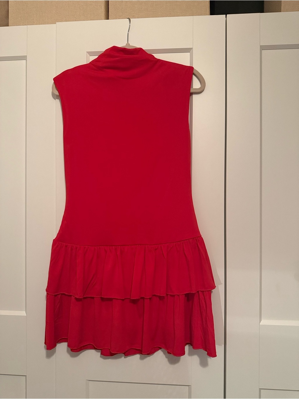wild fable Red Sleeveless Tiered Mini Dress